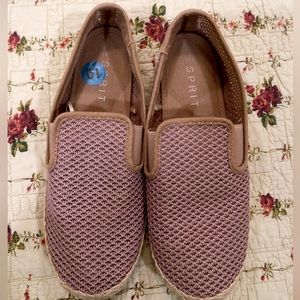 Emilia Slip-on Espadrilles by Esprit- Dusty Rose Color